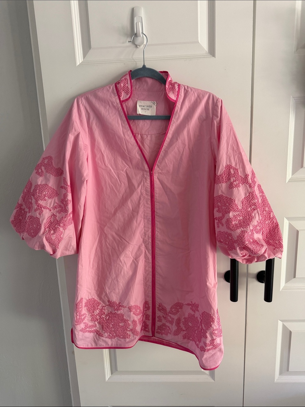 Hyacinth House Pink Embroidered
Arem Caftan Dress